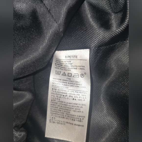 🤩Host Pick❤️Banana Republic Sculpted Stretch Black Blazer Women's Size 8P - Picture 7 of 9